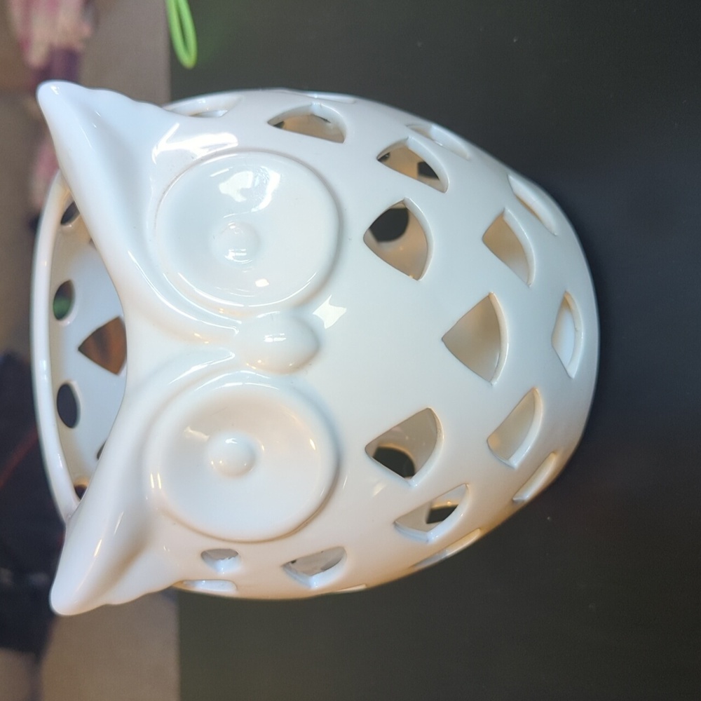 Ceramic Owl Candle Holder